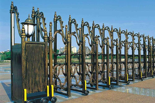 濟寧電動伸縮門 立新20年只做好門 電動伸縮門大概多少錢